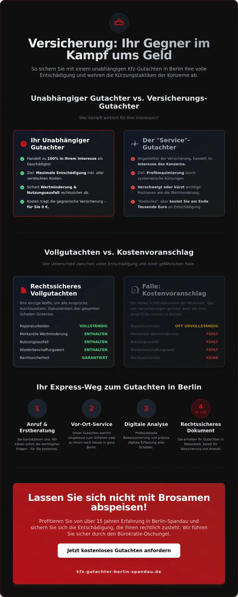 KFZ Gutachter Berlin Spandau | Gutachten Kfz Berlin: Warum Sie niemals der Versicherung vertrauen sollten (2026) 1 Gutachten Kfz Berlin: Warum Sie niemals der Versicherung vertrauen sollten (2026)